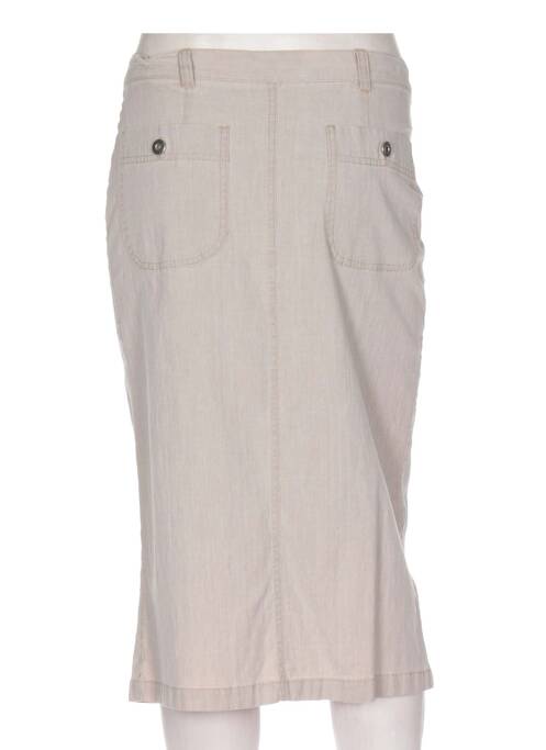 Jupe mi-longue beige FRANCOISE DE FRANCE femme