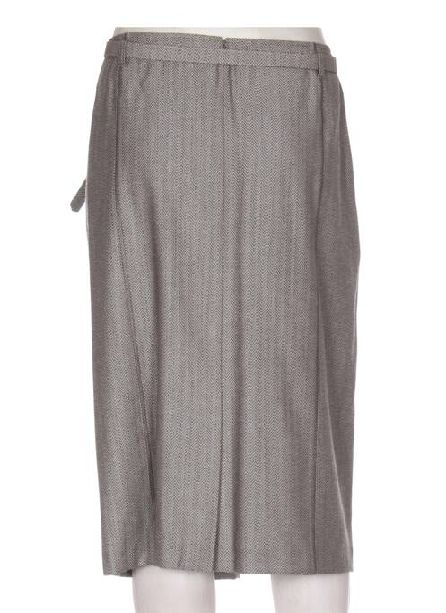 Jupe mi-longue marron FRANK WALDER pour femme