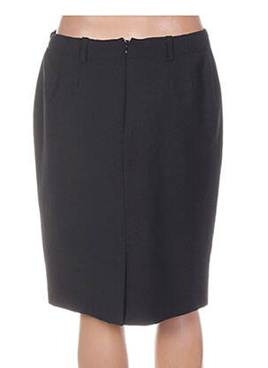 Jupe mi-longue stretch noir WBG femme