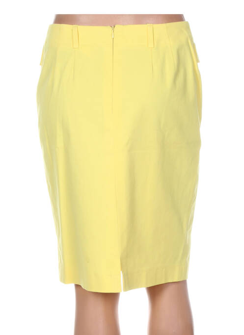 Jupe mi-longue jaune WBG pour femme