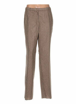 Pantalon taille élastique beige PAUPORTÉ femme