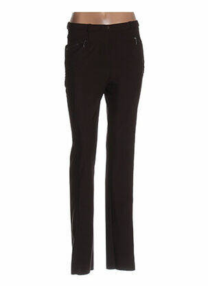 Pantalon coupe droite taille normale marron PAUPORTÉ femme