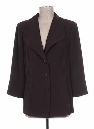 Veste chic fermeture boutonnée sur le devant marron MAYERLINE femme