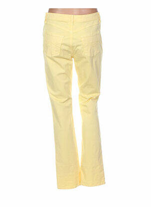 Pantalon coupe droite taille normale jaune PAUPORTÉ femme