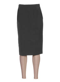Jupe mi-longue taille normale gris WEINBERG femme