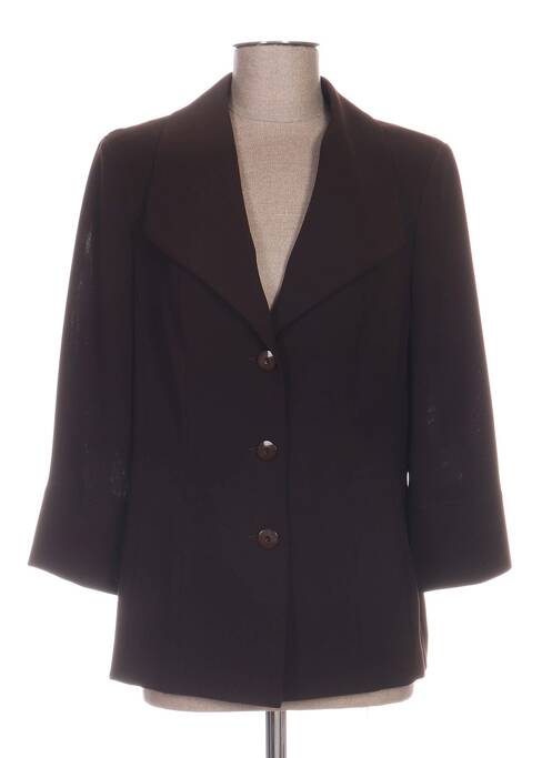 Veste chic fermeture boutonnée sur le devant marron MAYERLINE femme