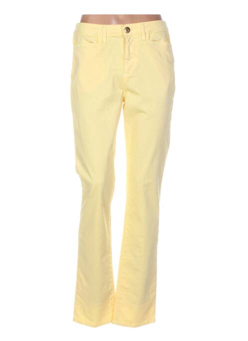 Pantalon coupe droite taille normale jaune PAUPORTÉ femme