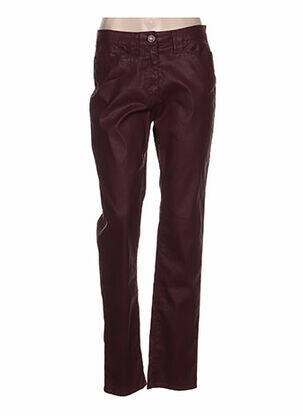 Pantalon slim taille normale rouge PAUPORTÉ femme