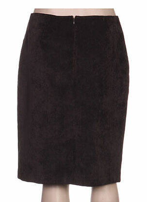 Jupe mi-longue coupe droite marron WEINBERG femme