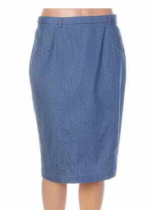 Jupe mi-longue stretch bleu PAUPORTÉ femme