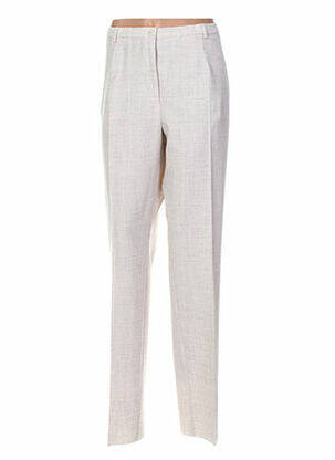 Pantalon coupe droite taille normale beige PAUPORTÉ femme