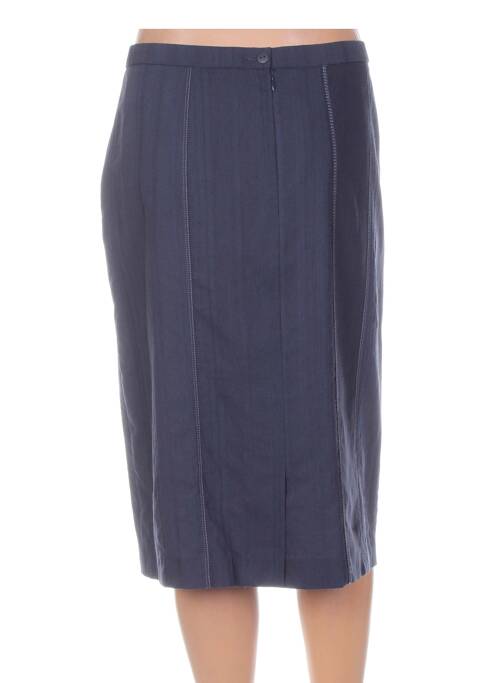 Jupe mi-longue bleu PAUPORTÉ pour femme