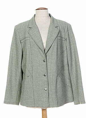 Veste casual epaulette vert WEINBERG femme