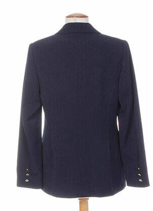 Veste casual epaulette bleu WEINBERG femme