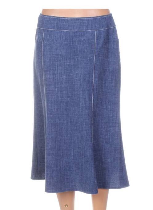 Jupe mi-longue bleu PAUPORTÉ femme