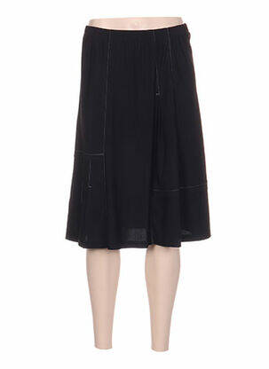Jupe mi-longue coupe évasée noir PAUPORTÉ femme