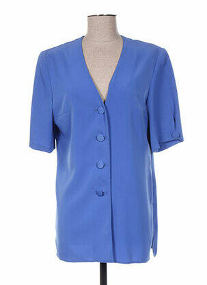 Blazer fermeture boutonnée sur le devant bleu FRANCOISE DE FRANCE femme