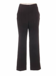 Pantalon poches taille haute marron FRANK WALDER femme