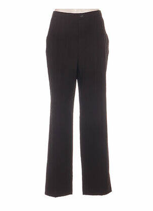 Pantalon poches taille haute marron FRANK WALDER femme
