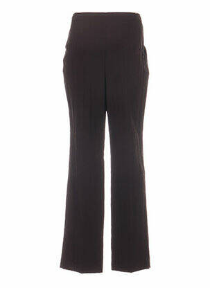 Pantalon poches taille haute marron FRANK WALDER femme