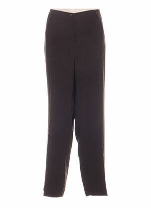 Pantalon poches taille haute marron HUCKE WOMAN femme