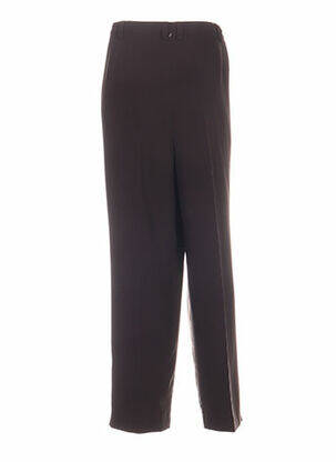 Pantalon coupe droite taille haute marron HUCKE WOMAN femme