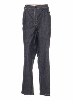 Pantalon coupe droite taille normale bleu PAUPORTÉ femme
