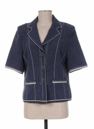 Veste casual epaulette bleu WEILL femme