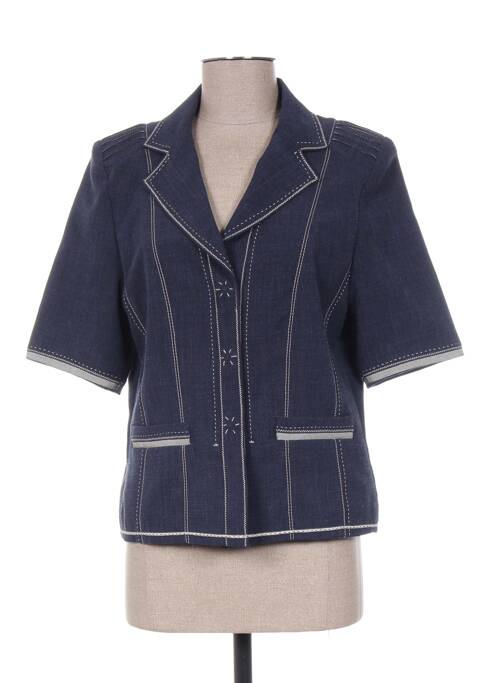 Veste casual epaulette bleu WEILL femme