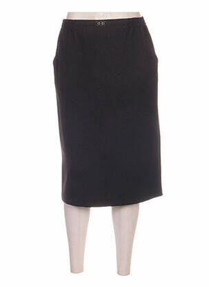 Jupe mi-longue coupe droite marron CPH femme