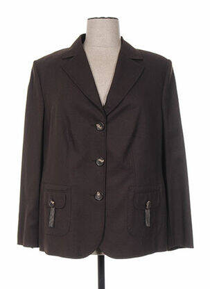 Veste casual epaulette marron FRANK WALDER femme