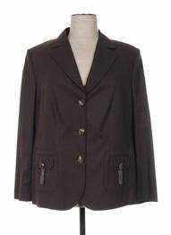 Veste casual epaulette marron FRANK WALDER femme