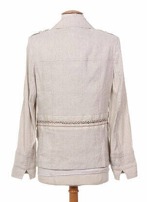 Veste casual epaulette beige PAUPORTÉ femme
