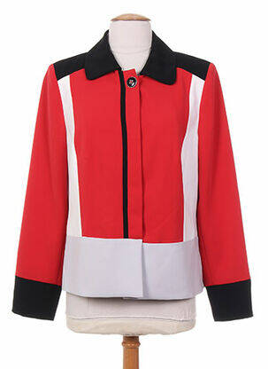 Veste casual epaulette rouge PAUPORTÉ femme