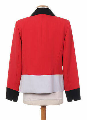 Veste casual epaulette rouge PAUPORTÉ femme