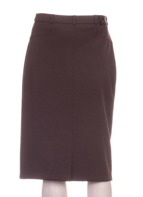 Jupe mi-longue marron CLAUDE BAUER pour femme