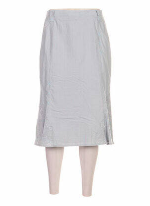 Jupe mi-longue coupe évasée gris FRANCOISE F femme