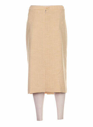 Jupe mi-longue coupe droite jaune COUTUREINE femme