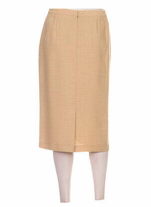 Jupe mi-longue taille haute jaune FRANCOISE F femme
