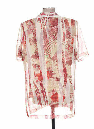 Chemisier manches courtes rouge REGINE femme