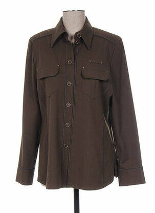 Veste casual epaulette vert FRANK WALDER femme