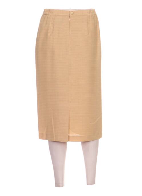 Jupe mi-longue doublure jaune FRANCOISE femme