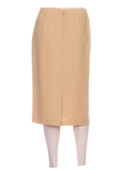 Jupe mi-longue taille haute jaune FRANCOISE F femme
