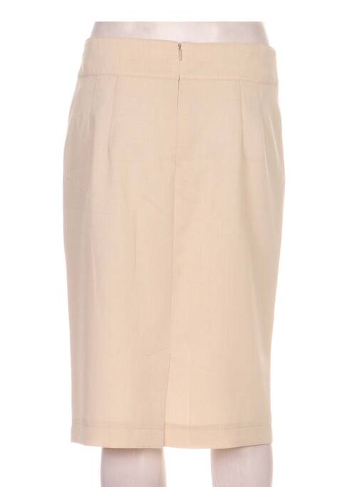 Jupe mi-longue beige DELMOD pour femme