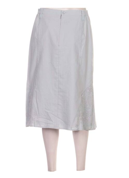 Jupe mi-longue bleu FRANCOISE F pour femme