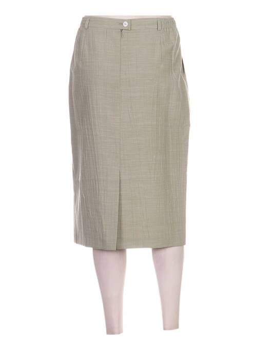 Jupe mi-longue vert FRANK WALDER pour femme