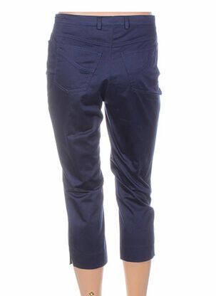 Pantacourt coupe droite taille normale bleu WEINBERG femme