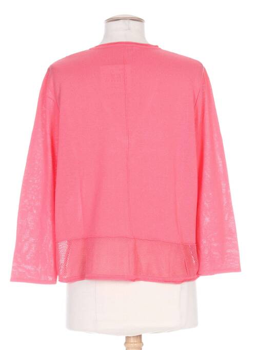 Gilet manches longues rose PAUPORTÉ pour femme