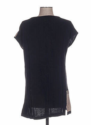 Pull tunique col rond sans manche beige WEINBERG femme