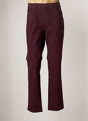 Pantalon chino rouge LCDN pour homme